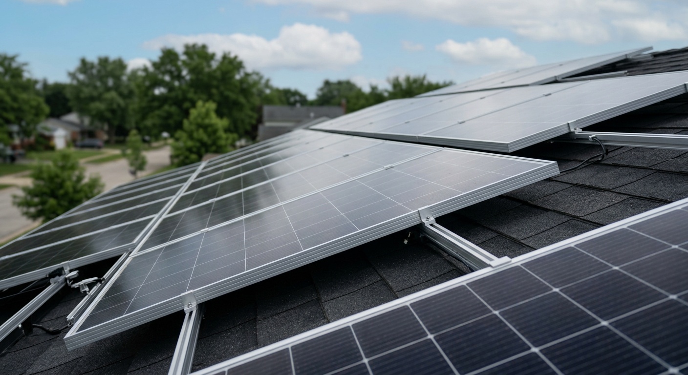 Solar Panel Roof Installation